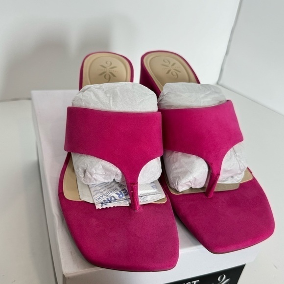 NINE WEST Womens Pink Shock Comfort Breathable Non-Slip Gelina Square Toe Block - Picture 8 of 12